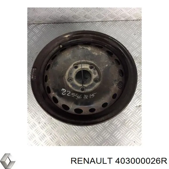 403000026R Renault (RVI) Discos de roda de aço (estampados)