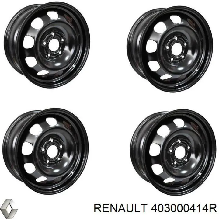 403000414R Renault (RVI) Discos de roda de aço (estampados)