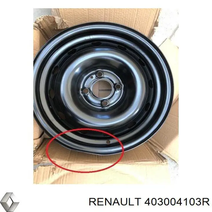 403004736R Renault (RVI) Discos de roda de aço (estampados)