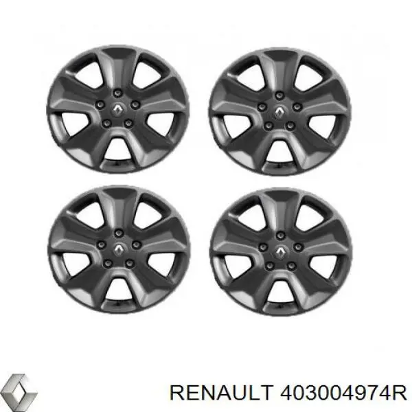 Discos de roda de aleação ligeira (de aleação ligeira, de titânio) Renault (RVI) 403004974R preço, a partir de  USD