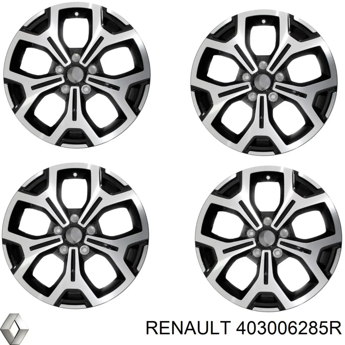 Discos de roda de aleação ligeira (de aleação ligeira, de titânio) Renault (RVI) 403006285R preço, a partir de 311,57 USD