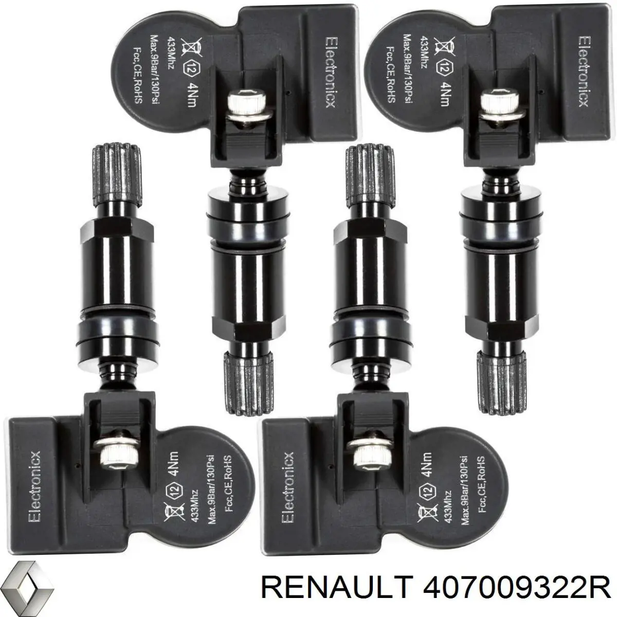 Compre 407009322R Renault (RVI) Sensor de pressão de ar nos pneus