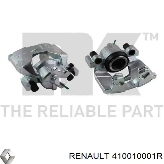 410010001R Renault (RVI) Suporte do freio dianteiro direito