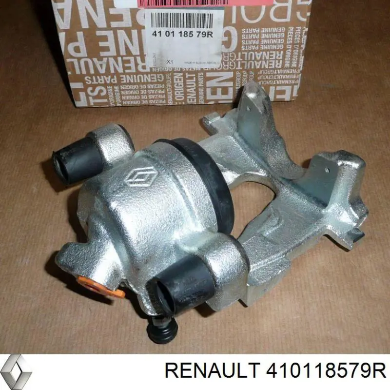 410118579R Renault (RVI) Suporte do freio dianteiro esquerdo