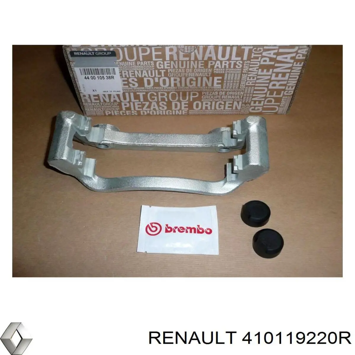 Compre 410119220R Renault (RVI) Suporte do freio dianteiro esquerdo