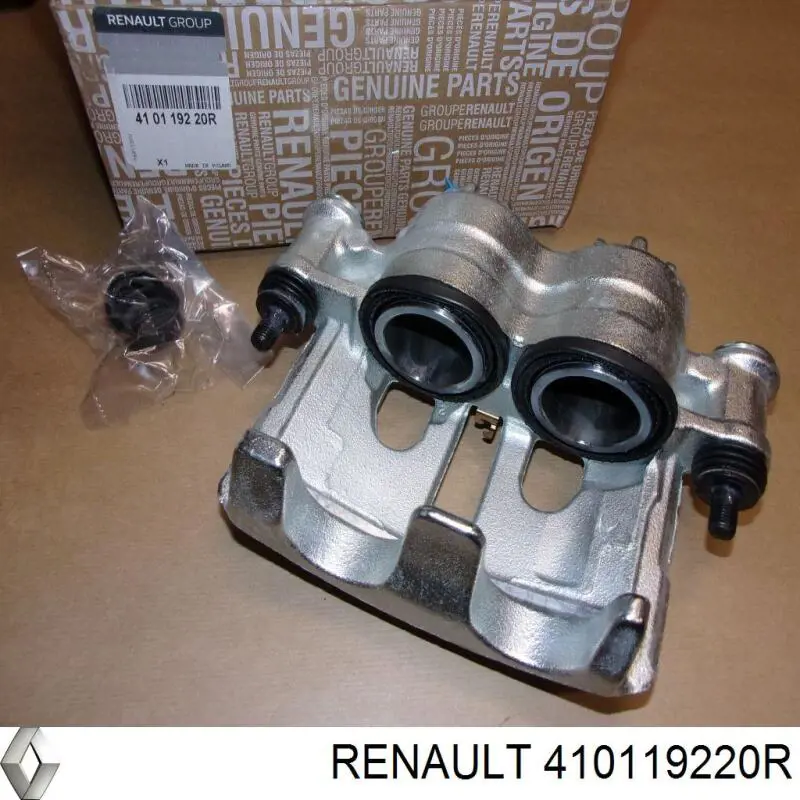 410119220R Renault (RVI) Suporte do freio dianteiro esquerdo
