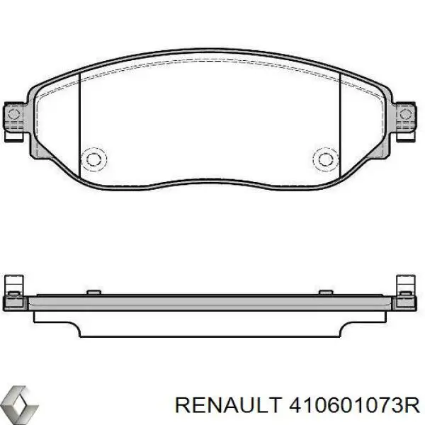 410601073R Renault (RVI) Sapatas do freio dianteiras de disco