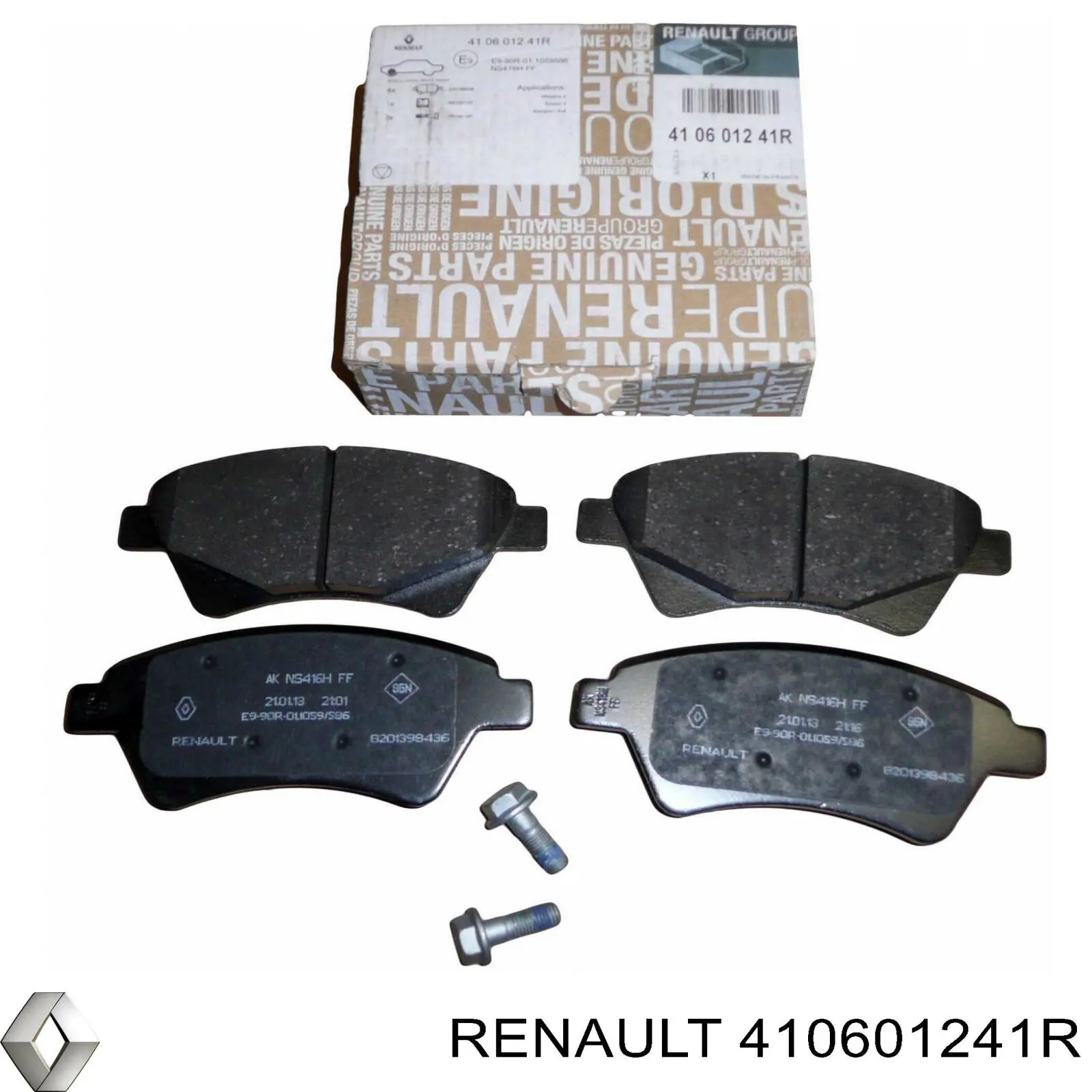 Sapatas do freio dianteiras de disco Renault (RVI) 410601241R preço, a partir de 27,58 USD