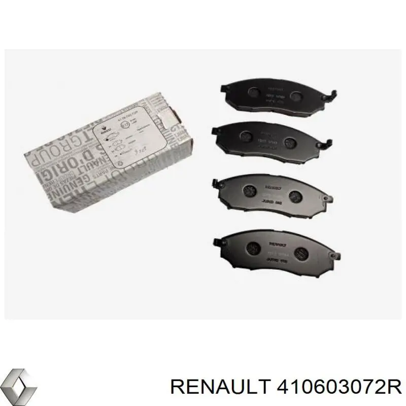 Sapatas do freio dianteiras de disco Renault (RVI) 410603072R preço, a partir de 32,11 USD