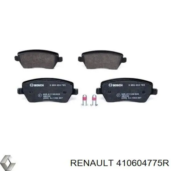 Compre 410604775R Renault (RVI) Sapatas do freio dianteiras de disco
