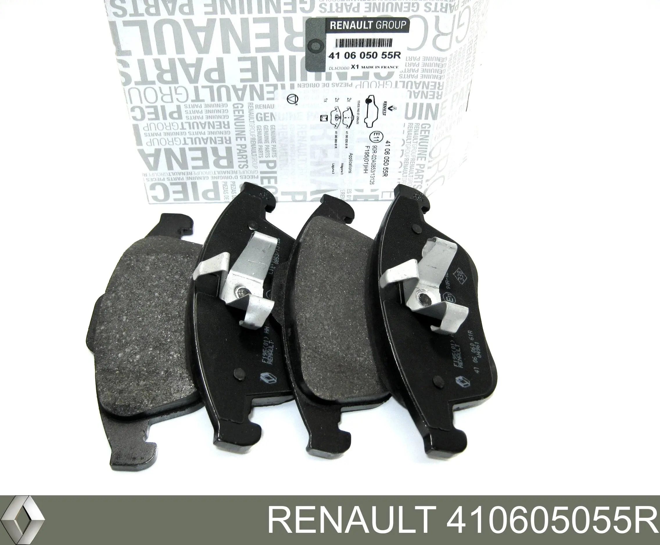 410605055R Renault (RVI) Sapatas do freio dianteiras de disco