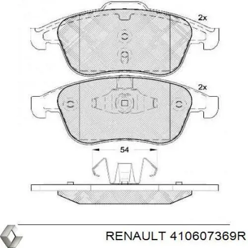 Compre 410607369R Renault (RVI) Sapatas do freio dianteiras de disco