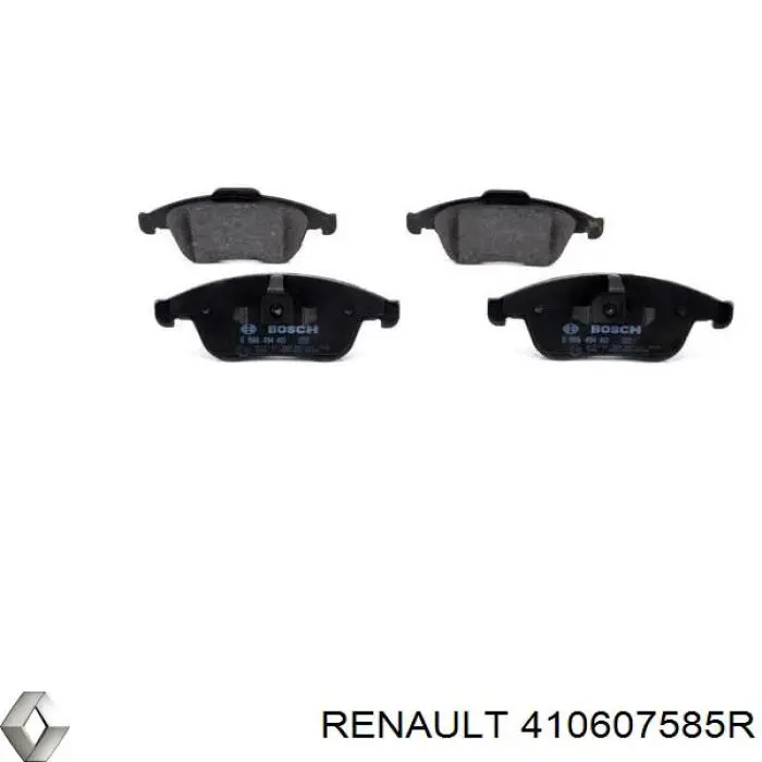 Sapatas do freio dianteiras de disco Renault (RVI) 410607585R preço, a partir de 55,23 USD