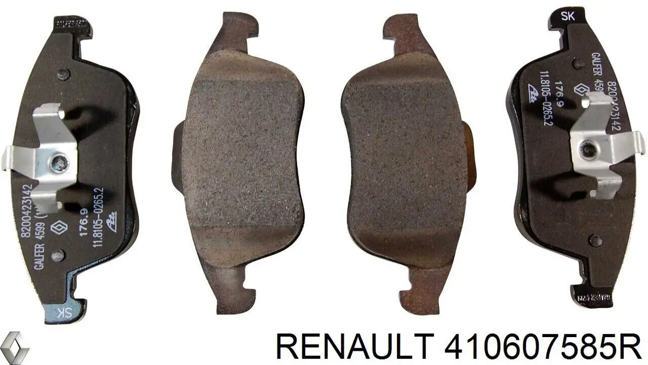 Compre 410607585R Renault (RVI) Sapatas do freio dianteiras de disco