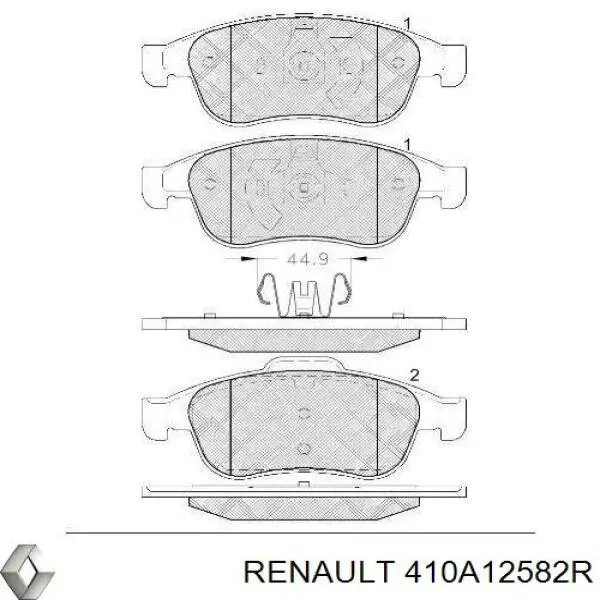 Sapatas do freio dianteiras de disco Renault (RVI) 410A12582R preço, a partir de 32,86 USD