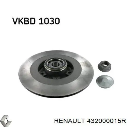 Disco do freio traseiro Renault (RVI) 432000015R preço, a partir de 114,48 USD