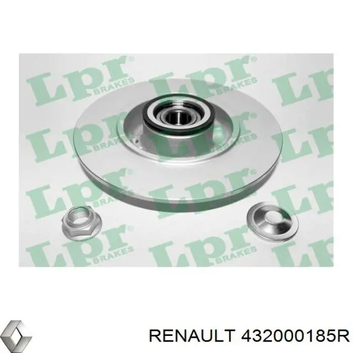 432000185R Renault (RVI) Disco do freio traseiro