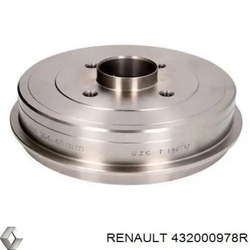 432000978R Renault (RVI) Tambor do freio traseiro