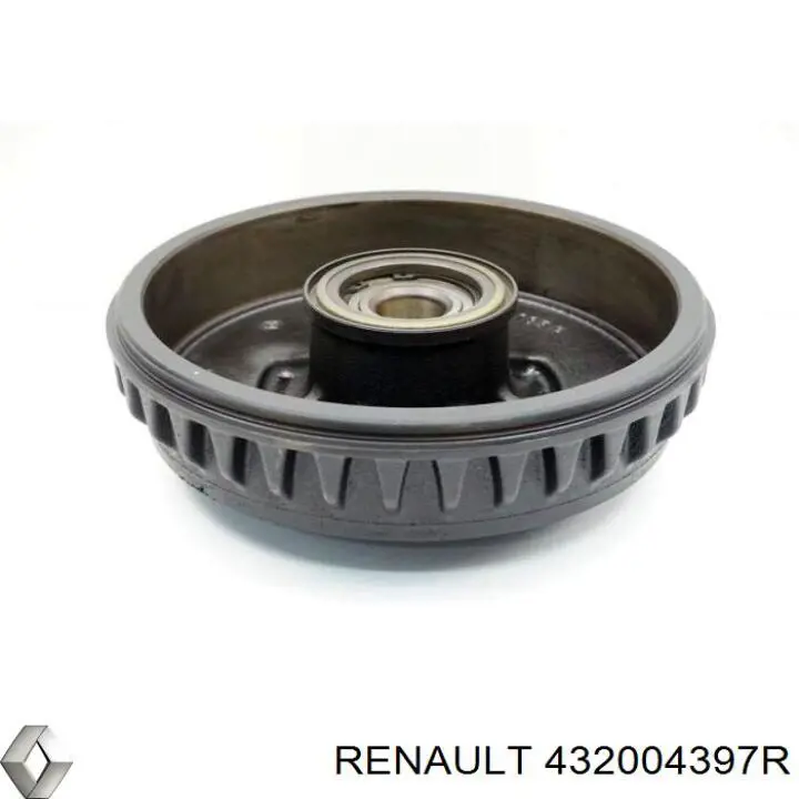432004397R Renault (RVI) Tambor do freio traseiro