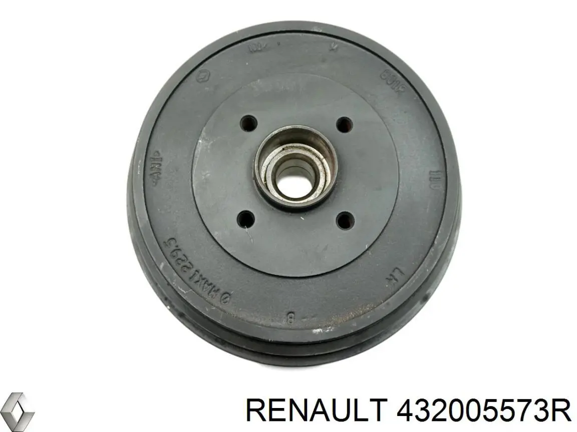 432005573R Renault (RVI) Tambor do freio traseiro