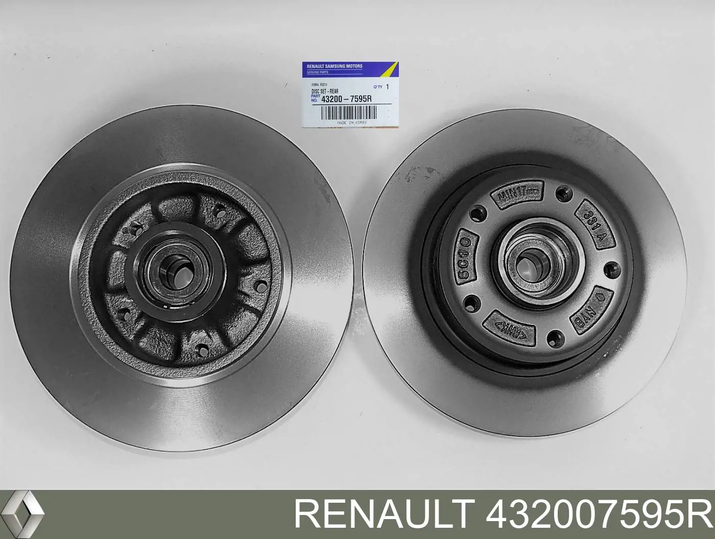 432007595R Renault (RVI) Disco do freio traseiro