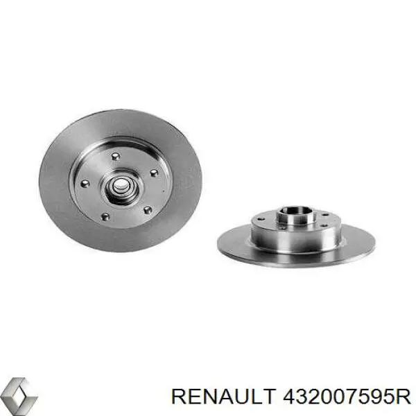 Compre 432007595R Renault (RVI) Disco do freio traseiro