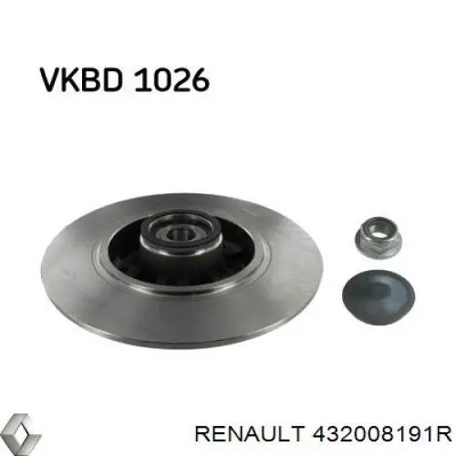 Disco do freio traseiro Renault (RVI) 432008191R preço, a partir de 78,36 USD
