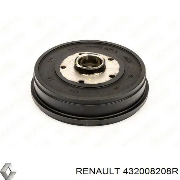 432008208R Renault (RVI) Tambor do freio traseiro