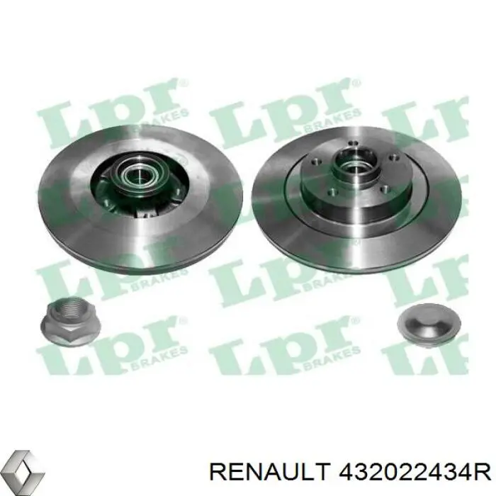 Disco do freio traseiro Renault (RVI) 432022434R preço, a partir de 104,46 USD