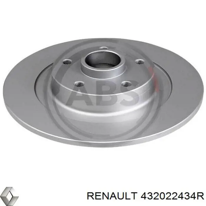 Compre 432022434R Renault (RVI) Disco do freio traseiro