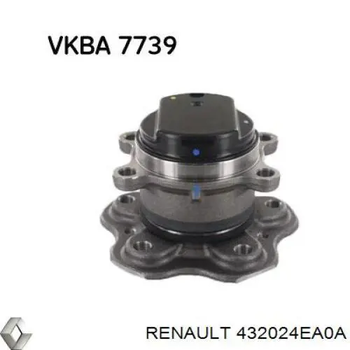 432024EA0A Renault (RVI) Cubo traseiro