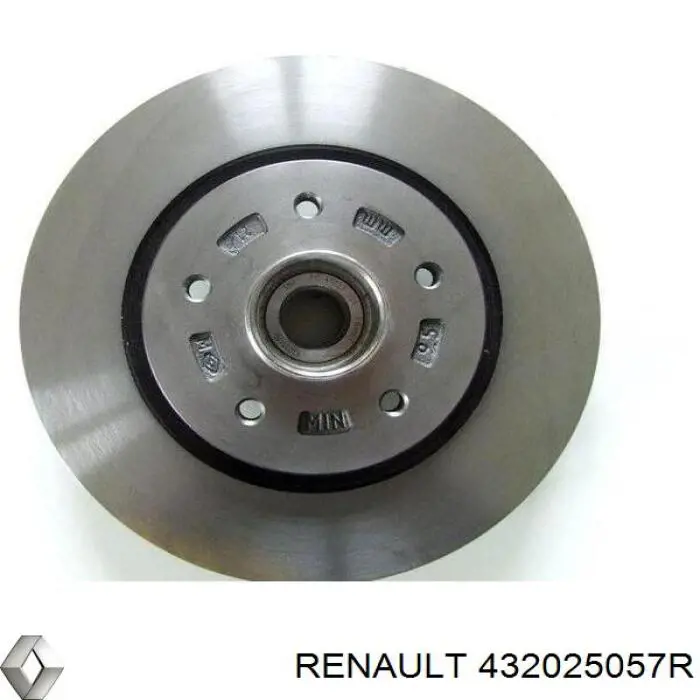 432025057R Renault (RVI) Disco do freio traseiro