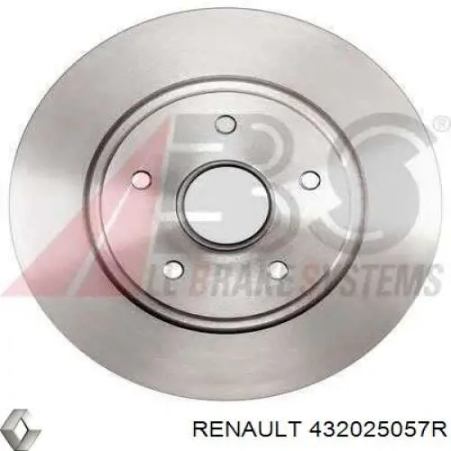 Compre 432025057R Renault (RVI) Disco do freio traseiro
