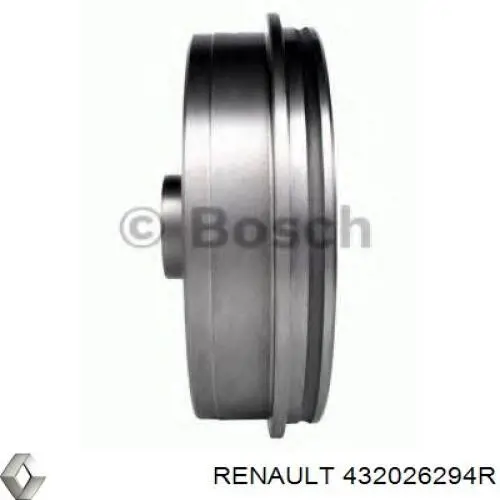 Compre 432026294R Renault (RVI) Tambor do freio traseiro