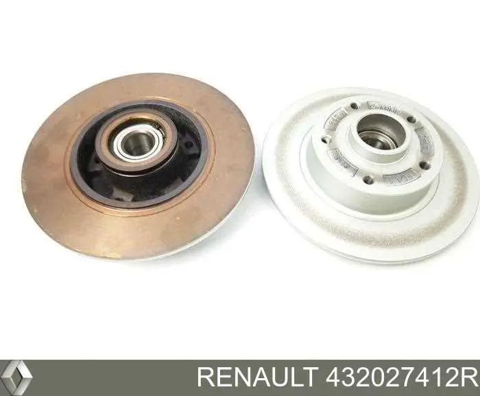 432027412R Renault (RVI) Disco do freio traseiro