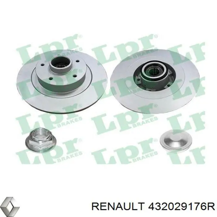 432029176R Renault (RVI) Disco do freio traseiro