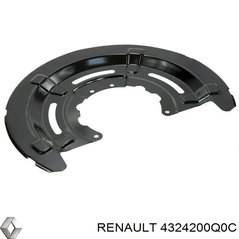 4324200Q0C Renault (RVI) Proteção do freio de disco traseiro