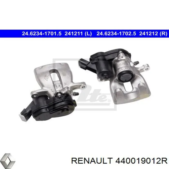 440019012R Renault (RVI) Suporte do freio traseiro direito