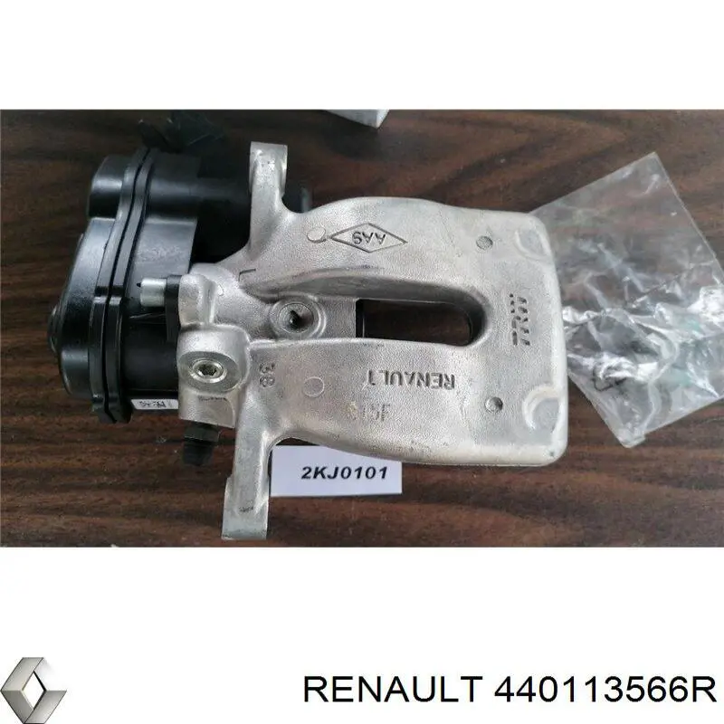 440113566R Renault (RVI) Suporte do freio traseiro esquerdo