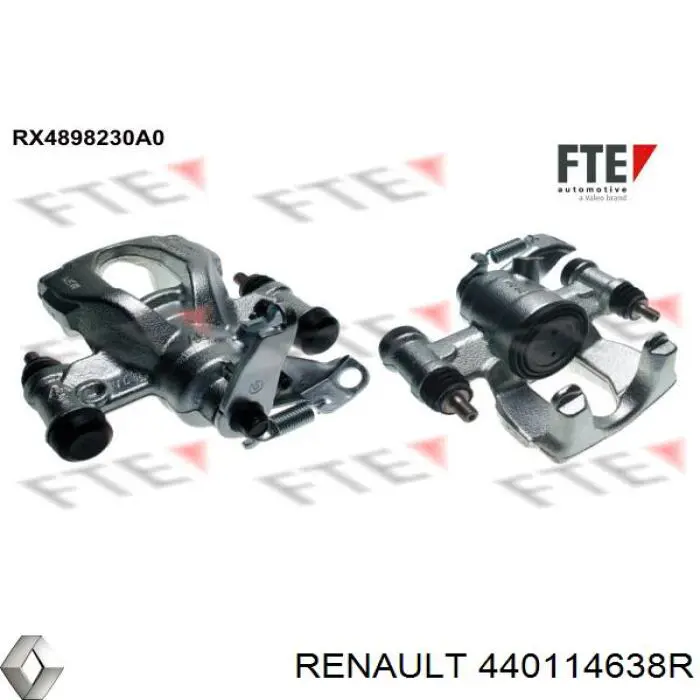 Compre 440114638R Renault (RVI) Suporte do freio traseiro esquerdo