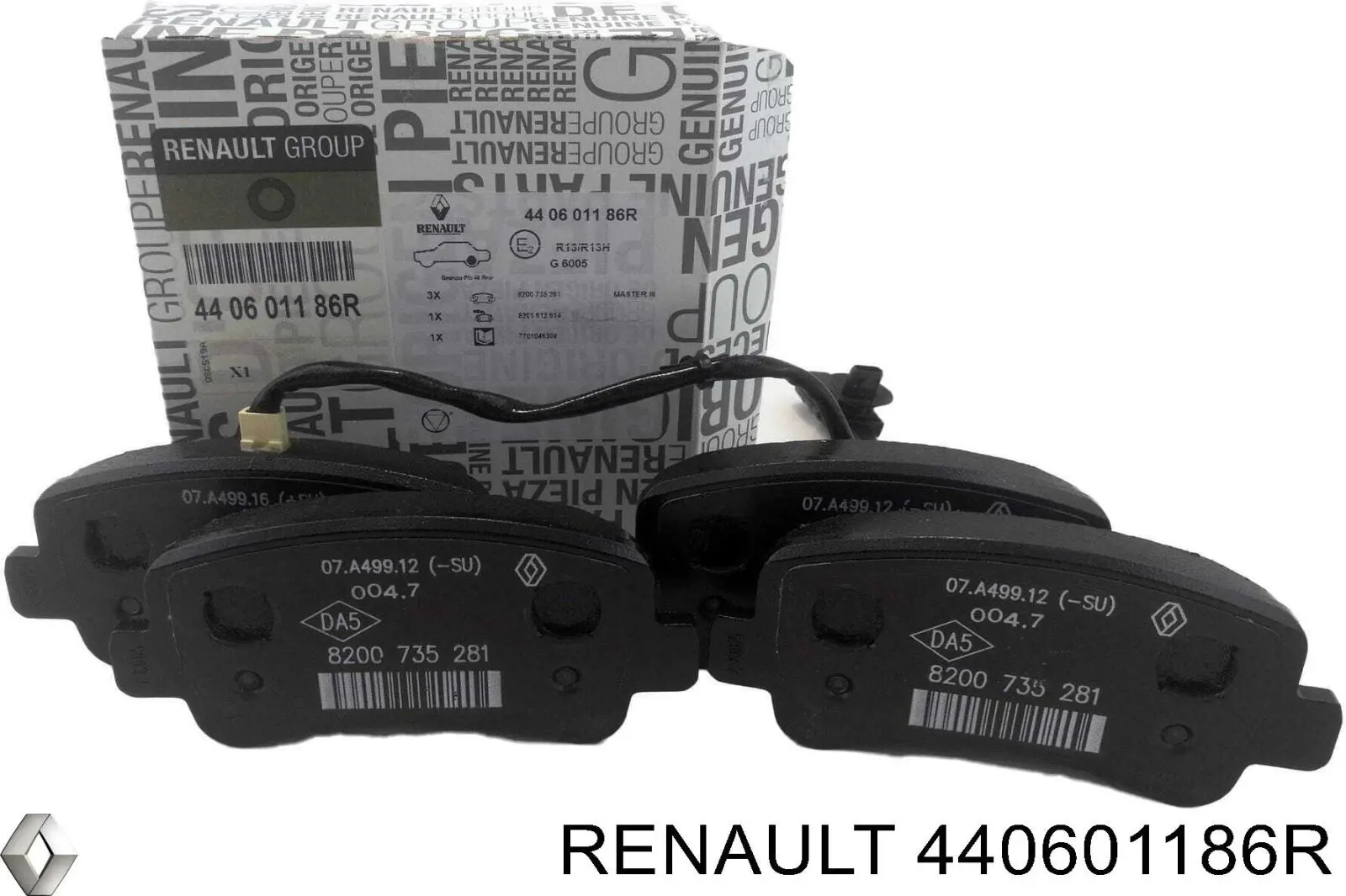 Compre 440601186R Renault (RVI) Sapatas do freio traseiras de disco