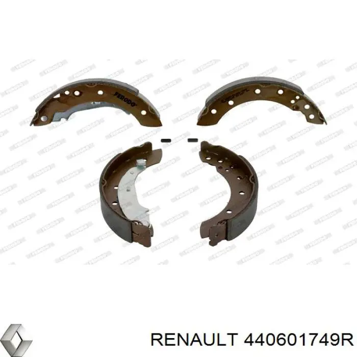 Sapatas do freio traseiras de tambor Renault (RVI) 440601749R preço, a partir de 31,49 USD