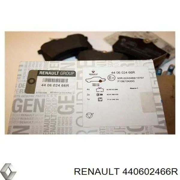 Compre 440602466R Renault (RVI) Sapatas do freio traseiras de disco