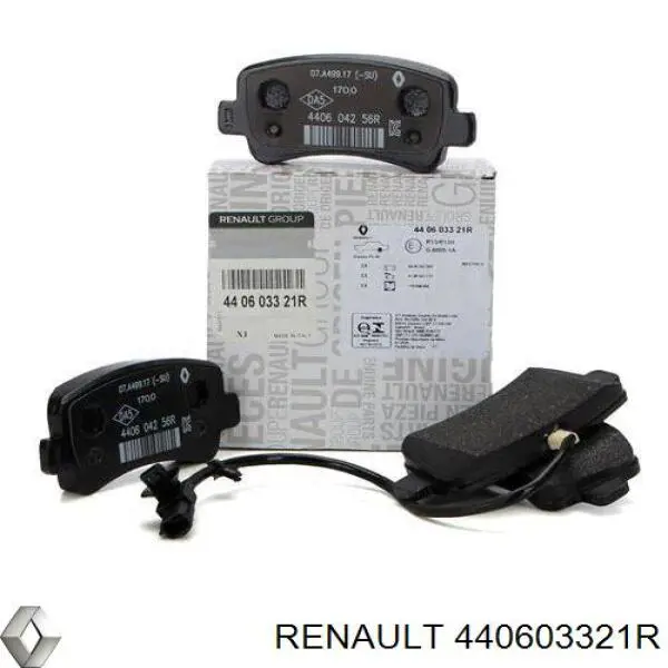440603321R Renault (RVI) Sapatas do freio traseiras de disco
