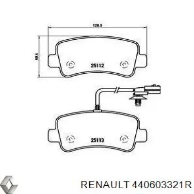 Sapatas do freio traseiras de disco Renault (RVI) 440603321R preço, a partir de 32,99 USD