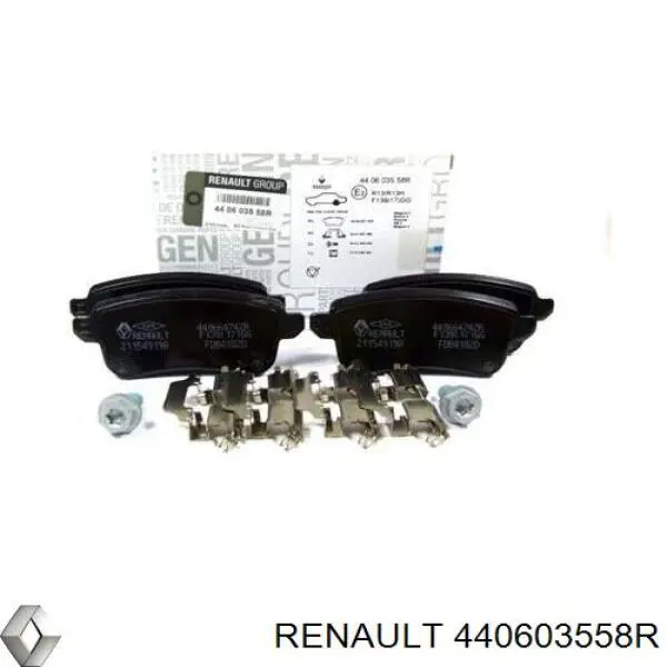 Compre 440603558R Renault (RVI) Sapatas do freio traseiras de disco