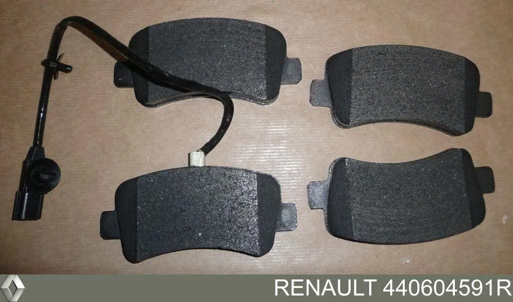440604591R Renault (RVI) Sapatas do freio traseiras de disco