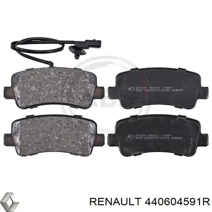 Compre 440604591R Renault (RVI) Sapatas do freio traseiras de disco