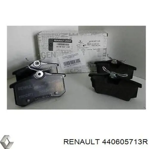 Compre 440605713R Renault (RVI) Sapatas do freio traseiras de disco