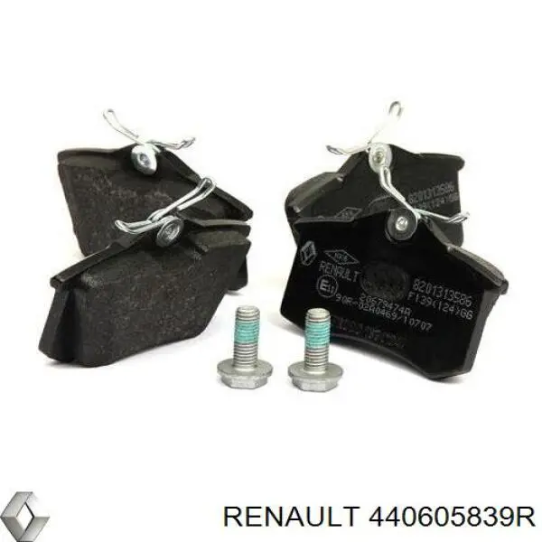 Sapatas do freio traseiras de disco Renault (RVI) 440605839R preço, a partir de 26,60 USD